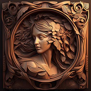 3D model style mucha (STL)